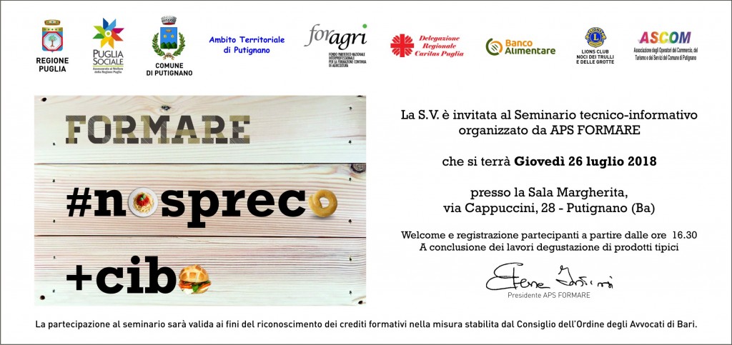 Invito Spreco Alimentare 16_07_2018